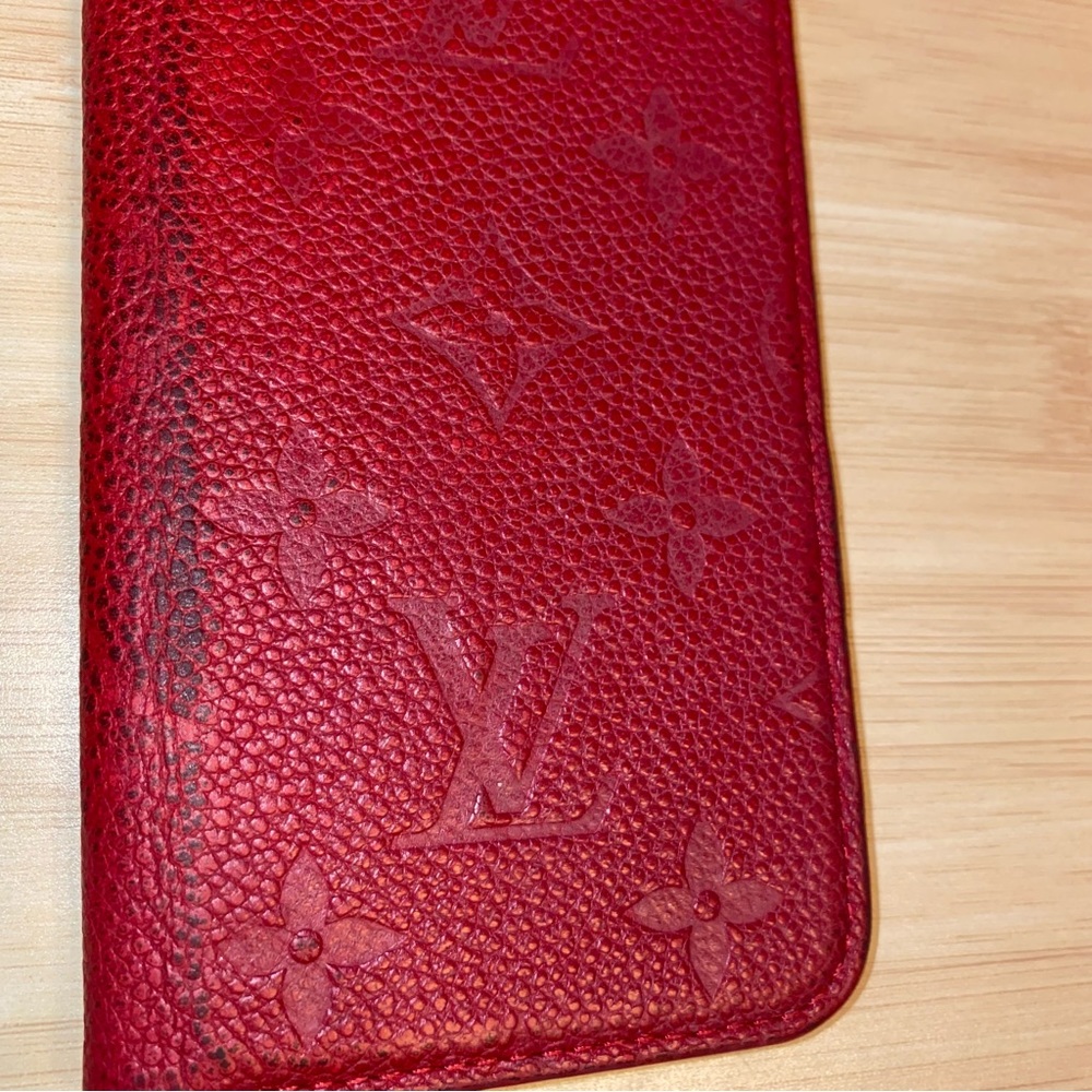 Louis Vuitton Monogram Empreinte iPhone X Cell Phone Folio Case LV - Picture 2 of 8